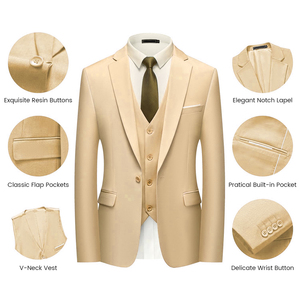 Good Quality Men Custom Formal Two Pieces <b>Suits</b> Wholesale Business Coat and Pants Wedding Party Men <b>Suits</b> - Product Image 3