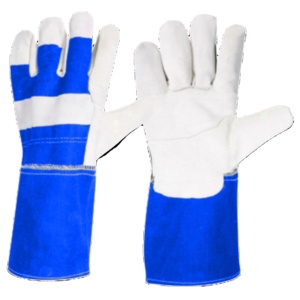 Gants de sécurité en cuir de vachette pleine fleur canadien robustes pour la vente en gros, gants de travail renforcés pour le jardinage, résistants à la chaleur et aux étincelles - Product Image 3