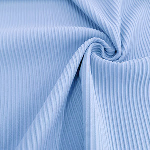 사용자 정의 높은 스트레치 76% 나일론 24% 스판덱스 인터록 리브 스트라이프 패브릭 무료 컷 요가웨어 스포츠웨어/의류 위킹 기능 - Product Image 4