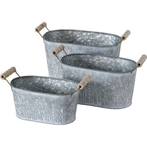 Jardinière en métal galvanisé la plus vendue - Couleur et design personnalisables, durable pour l'intérieur et l'extérieur, maison et jardin - Product Image 1
