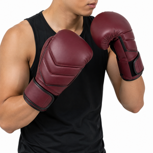 Guantes de Boxeo Profesionales Personalizados de Alta Calidad, Cuero PU Ligero y Transpirable, Correa de Muñeca Ajustable, Unisex, para Entrenamiento y Sparring - Product Image 1