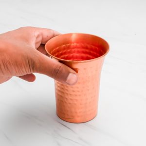 Verre à boisson bien-être en cuivre, tasse ayurvédique pour l'eau potable, fournisseur d'exportation de métal de qualité supérieure - Product Image 6