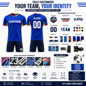 Ensemble Maillot et Short de Football Personnalisé pour Enfants, Sublimé, Léger, Respirant, Séchage Rapide, Tenue d'Équipe OEM - Product Image 4