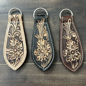 <b>Crafted</b> Genuine Cow <b>Leather</b> Magnetic Hat Clip Floral <b>Tooled</b> Western Hat Holders Secure Magnet for Hiking Ranch Rodeo & Daily Use - Product Image 5