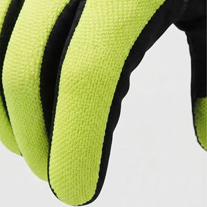 Gants de moto couleur néon, prix de gros, taille personnalisée, équipement de protection des mains en cuir et tissu, gants de scooter et de moto - Product Image 4