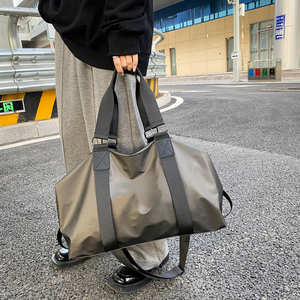กระเป๋าผ้าไนลอนแบบ unisex ทรงวงรี ปิดด้วยซิป หูหิ้วคู่ กันน้ำ ความจุ 20-36 ลิตร กระเป๋าออกกำลังกาย - Product Image 6