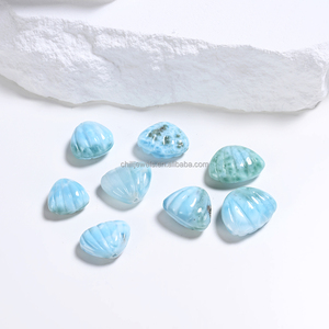 Piedra Natural de Larimar Dominicana, Cabujón de Gema Azul Pulido para Fabricación de Joyas al por Mayor - Product Image 6
