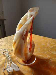 Lampe Sculpturale en Onyx Rose avec Verre – Décoration Intérieure Élégante, Éclairage Artistique Unique en Pierre Naturelle, Pièce d'Accent Faite à la Main - Product Image 2