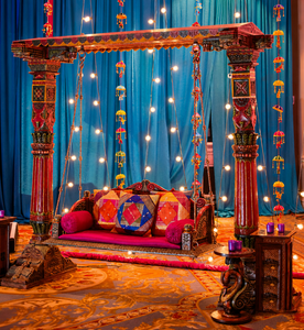 Indian <b>Wedding</b> Mehndi Stage Swing Set Muslim <b>Wedding</b> Swing Set for Henna Function Sangeet Night Stage Swing for Couples - Product Image 6