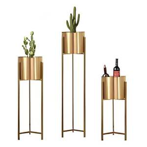 Jardinières minimalistes élégantes en laiton sculpté à la main, durables, légères, de haute qualité, pour la décoration moderne de la maison, du jardin et de l'extérieur. - Product Image 2
