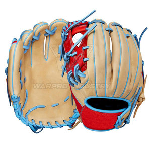 Guantes de béisbol de cuero de calidad profesional para entrenamiento de softbol, para jugadores de campo interior y exterior, ligeros y duraderos - Product Image 5