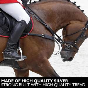 El mejor estribo inglés, estribos de seguridad con almohadilla de goma, accesorios de sillín ligero ecuestre, equipo de equitación - Product Image 6