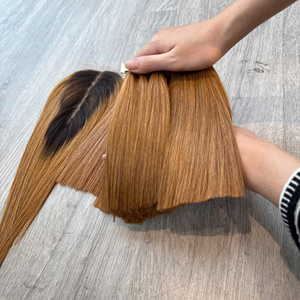 ผมต่อแบบมีโครงตรงแบบสองชั้นผ้าลูกไม้ของมนุษย์แท้จากคนเวียดนามสำหรับ100% ฤดูใบไม้ร่วง - Product Image 5