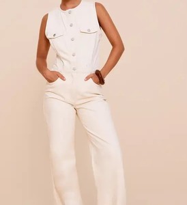 Ensemble Combinaison en Jean Tendance pour Femme – Tenue Décontractée Streetwear – Vente en Gros Direct Usine – Combinaison Salopette Une Pièce - Product Image 3