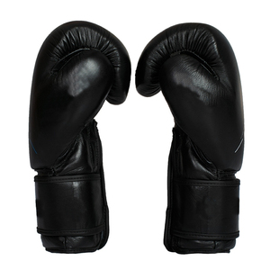 Guantes de Boxeo de Cuero Negro de Alta Calidad - Product Image 1