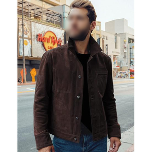 <b>Men's</b> Genuine Leather Full-Zip Casual Vintage Thick Outerwear <b>Jacket</b> Eco-Friendly Autumn - Product Image 3