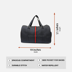 Sac de voyage classique britannique vert, sac de sport et de gym multicolores - Product Image 6