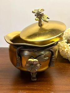 Handmade Brass Container Low Cost Storage <b>Jar</b> for Dry Fruits Spices and Kitchen Organization By M/S SHAAD HANDICRAFTS - Product Image 4