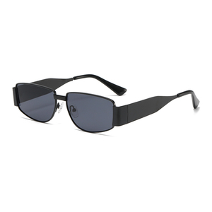 Lunettes de soleil demi-cerclées carrées en métal, protection UV400, durables, tendance, pour hommes et femmes, vente en gros d'usine OEM, prêtes à expédier (RTS), modèle 2026 - Product Image 6