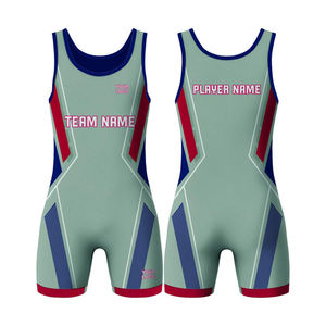 Fabricante de Singlets de Lucha Libre Sublimados Personalizados Baratos Hechos en Pakistán, Tallas Grandes, Alta Calidad, Súper Suaves y Elásticos, Servicio OEM - Product Image 4