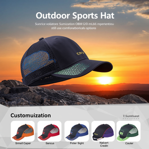 Gorra de Pesca Ventilada con Cierre a Presión, Transpirable, para Deportes al Aire Libre, con Personalización OEM ODM - Product Image 2