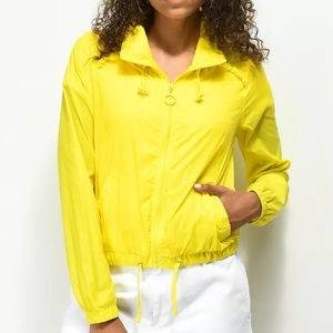 New Arrival Color Block Outerwear Windbreaker Jacket Plus Size Zip Up Working Wear Breathable <b>Wind</b> <b>breaker</b> Raincoat Women Jacket - Product Image 2