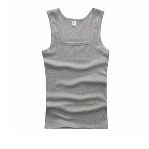 Meilleure Vente Débardeur Homme Uni Respirant Séchage Rapide Écologique Coupe Ajustée Non-tissé Coton Haute Qualité Tenue de Fitness Décontractée - Product Image 1