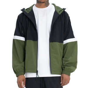 Ensemble survêtement coupe-vent surdimensionné pour homme, haute qualité, respirant, en nylon, avec fermeture éclair, imprimé, grandes tailles - Product Image 5