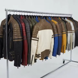 Chaqueta Safari para Hombre, Talla Grande, con Solapa Grande, Tejido de PU, Cierre de Cremallera, Casual, Impermeable, para Otoño, Servicio OEM - Product Image 6