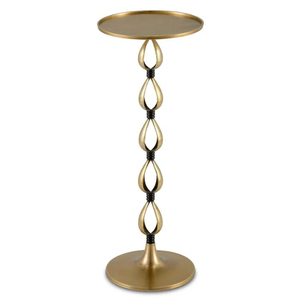 Industrial <b>Iron</b> Pedestal Coffee <b>Table</b> With Round Top And Decorative Base For Living Room Furniture Handmade Side <b>Tables</b> - Product Image 3