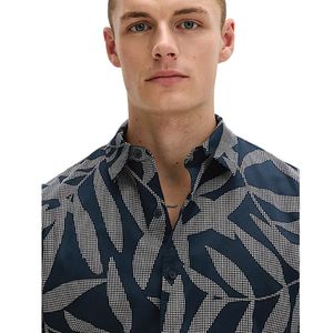 Chemise décontractée en coton à motifs floraux pour hommes, légère, idéale pour l'été, fournisseur OEM en gros - Product Image 1
