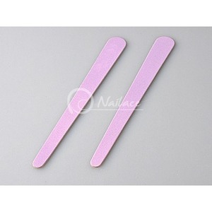 Lima de uñas coreana de madera, grano 80/100, forma de lágrima estrecha, logotipo personalizado OEM para venta al por mayor en salones de belleza - Product Image 1
