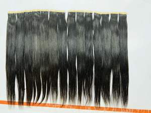 Meilleur ruban droit crépus du vendeur Ins extensions de cheveux indiens ruban vierge Yaki naturel brut sans enchevêtrement lâche vague profonde Express - Product Image 4