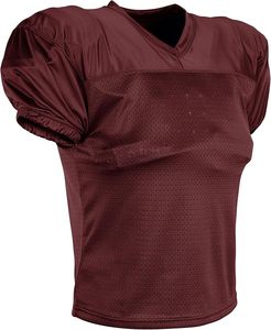 Maillot de football blanc col en V en maille polyester léger unisexe adulte pour entraînement de pré-saison - Product Image 3