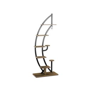 6 Tier 9 Potted Metal Plant Stand Holder Display <b>Shelf</b> with <b>Hook</b> Premium Quality for Garden or Home Decor - Product Image 1