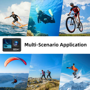 Nouvelle caméra d'action portable HD 5K à double écran, étanche jusqu'à 30 m, anti-vibrations, avec Wifi, pour la plongée et le ski - Product Image 6