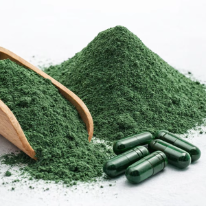 WARRLY Poudre de Spiruline de Qualité Alimentaire 99% Extrait Naturel d'Algues Végétales en Pot Mason – Approvisionnement en Gros Inde - Product Image 1