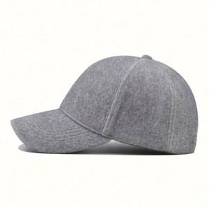 Gorras de Béisbol Unisex de Alta Calidad al por Mayor, para las Cuatro Estaciones, de Color Sólido, Cálidas, de Forro Polar, con Estampado de Letras e Imagen, con Hebilla de Metal - Product Image 5
