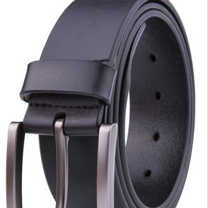 Ceinture en cuir de vachette véritable pour homme, double face, boucle à ardillon, style business décontracté, haute qualité, fournie directement par l'usine - Product Image 1