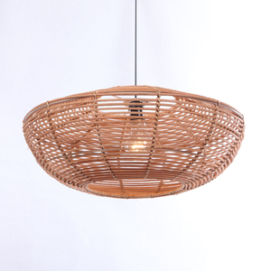 โคมไฟหวายทรงกลมทำด้วยมือโป๊ะโคมดีไซน์เมดิเตอร์เรเนียนที่ทันสมัยจากผู้ผลิต - Product Image 4