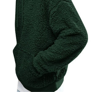 OEM <b>Men's</b> Winter Plain Color Oversized Custom Breathable <b>Sherpa</b> <b>Hoodies</b> / New Customized Made Design <b>Men</b> <b>Sherpa</b> Fleece <b>Hoodies</b> - Product Image 5