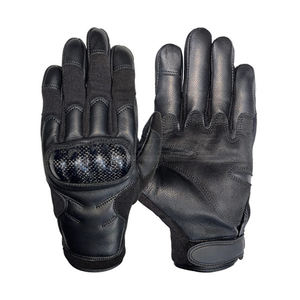 ถุงมือมอเตอร์ไซค์กันลื่น MOQ ต่ำ ป้องกันข้อนิ้ว สำหรับทุกเพศ สีดำ ถุงมือขี่มอเตอร์ไซค์ ฝ่ามือบุนวม คุณภาพสูง - Product Image 3