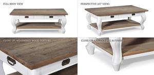 Mesa de Centro Ello de Diseño Escandinavo, Moderna, con Acabado de Madera de Ratán Natural, Mueble Ecológico para Decoración de Sala de Estar - Product Image 6