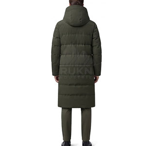 New Arrival <b>Men's</b> Bench <b>Coat</b> Winter Outerwear Casual Jacket Zipper <b>Long</b> <b>Waterproof</b> Lightweight Comfortable Daily Wear - Product Image 2