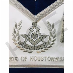 Custom Masonic <b>Apron</b> Pride of Houston #23 Lodge Regalia - Product Image 4