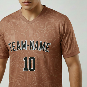 Ensemble de maillots de football personnalisés, maille respirante, manches courtes, uni, rayé, grande taille, 100% polyester, protection UV, séchage rapide - Product Image 3