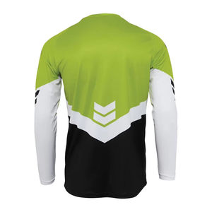 Camiseta de Carreras Personalizada para Hombre - % Poliéster Transpirable, Manga Larga, Logotipo Frontal, Tallas Grandes, Motocross, Ciclismo, Equipo Personalizado - Product Image 4