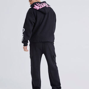 Custom Made Custom Sized Pullover Puff Printing Tracksuit Wholesale Cheap Price Puff Printing Tracksuit from Pakistan - Product Image 3