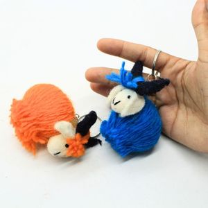Handmade <b>Wool</b> Felt Sheep Keychain Cute Animal Bag Charm Decoration - Product Image 4