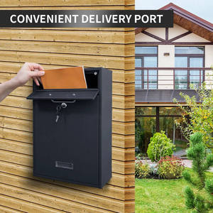 Premium OEM ODM Modern Vertical Hanging Wall-mounted Mailbox Vietnam Outdoor Decoration Extra <b>Large</b> Letterbox Matte Powder <b>Box</b> - Product Image 4